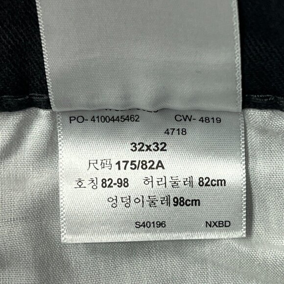 Levis Denison 285 Relaxed Fit Jeans Mens 32 X 32 Black Cotton Denim - Picture 5 of 10